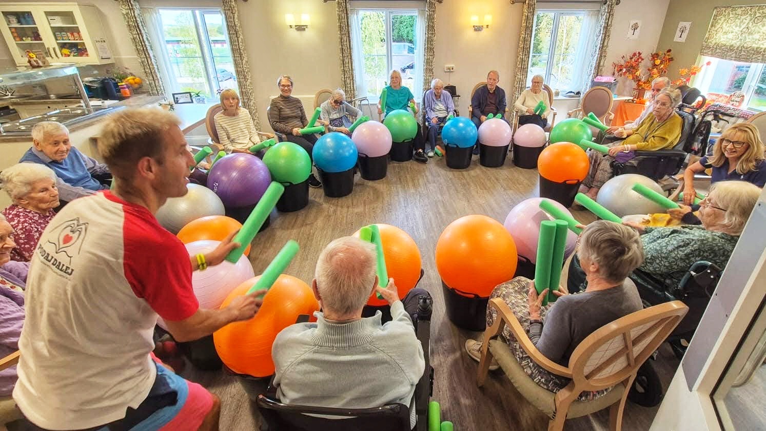 Cardio Drumming in a care home