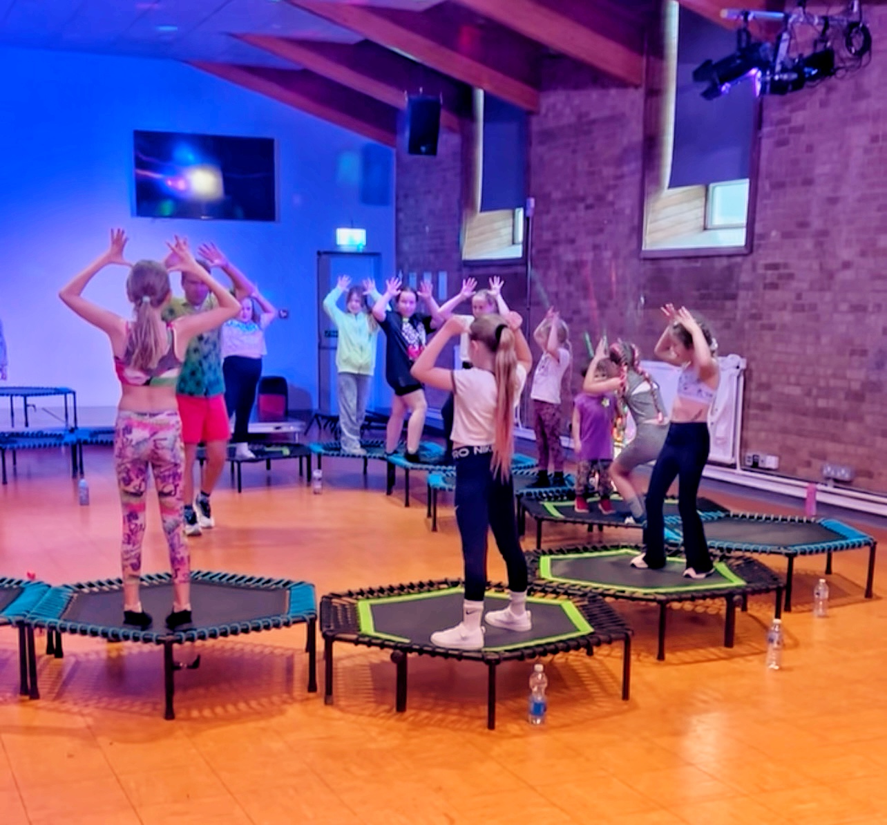 Children's trampoline activity