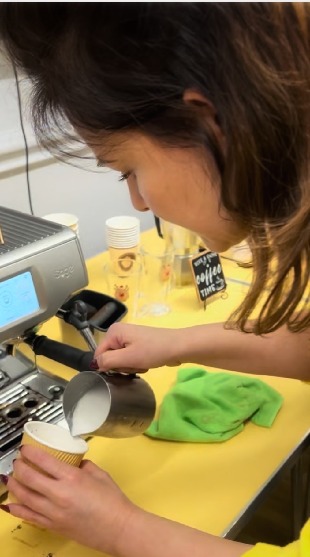Intergenerational barista workshop
